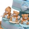 Viale Magico Torta Bomboniera Battesimo Confettata Orsetto con Ali Bimbo Statuina 20 fettine