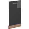 Vicco Pannello frontale della lavastoviglie Fame-Line, Antracite lucido, 45 cm senza piano di lavoro, per la combinazione con altri moduli della serie Fame-Line