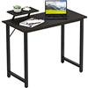 Chleby Scrivania per Computer,Scrivania Tavolo da Computer Studio Tavolo PC Computer con Staffa Schermo nero 80 * 40 * 75 cm…