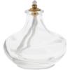 SHALOM - Lume A Cera Liquida, in Vetro. Dimensioni 7x7 Cm.