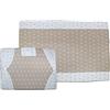 Russo Tessuti Coordinato Copriforno Coprifornello Maxi 5 Fuochi Forno Fornelli Cuoricini Lucy -Beige-Copriforno+coprifornello