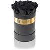 Aluisi Fiori - Box Nera con 7 Rose Nere Stabilizzate - Simbolo di Mistero ed Eleganza per Occasioni Ricercate