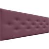 DHOME Testiera in Similpelle o Tessuto ACUALINE con 3 File Intervallate di Bottoni Testata Imbottita Letto di Lusso (Similpelle Vino Rosso, 160cm)