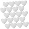 Beatifufu 20 Pezzi Cuori in Schiuma per Decorazioni Feste Matrimonio DIY Palline Polistirolo Leggere per Lavoretti e Decorazioni Torte