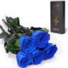 Yamonic Rosa Stabilizzata Regalo Donna,Festa della Mamma Idee Regalo,Rosa Eterna con Steli Regali per Donne Compleanno,Vera Rosa Regali Mamma,5 Rose