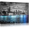 Pixxprint New-York Skyline Stampa su Tela 120x80 cm Artistica murale