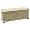 Vicentini arreda CASSAPANCA IN LEGNO SHABBY CHIC MOD CIPOLLA AVORIO ANTICATO (L 100 P 42 H 50)