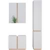 Vicco Set di mobili da bagno Gloria, Bianco, 70 cm
