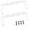 Generic Espositore per tappo del vino, in acrilico, 2 pezzi, organizer trasparente con 4 scomparti, antiscivolo, per cucina, libreria, scrivania, casa e uomo