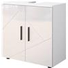 Vicco Mobile sottolavabo per bagno Irma, Bianco lucido, 60 x 59 cm
