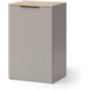 Vicco Credenza Wido, Grigio, 50 x 80 cm con ripiano, per la conservazione e l'organizzazione salvaspazio