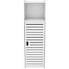 LANTUS Mobiletto Bagno Salvaspazio in Plastica Organizer Bagno, Cucina, Dispensa, Lavanderia, in MDF per Cucina, Soggiorno, Corridoio, 25 * 22 * 80cm - Bianco