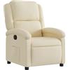 Solivagant Poltrona Reclinabile in Tessuto Crema,Crema,19.25kg