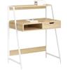 SoBuy Scrivania piccola con libreria, cassetto e cubo Misura del piano del tavolo L76*P50*A75 cm FWT63-N