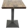 RELOVE Tavolo da Bar Alto in Metallo 60 x 60 x 75 cm - Quadrato da Pub per 4 Persone, Stile Europeo