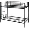 Vente-unique-Letto a castello 2 x 90 x 190 cm Nero - DUOTIS II