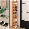 Generic Porta Scarpe Verticale, Scarpiera Aperta, Scarpiera Alta e Stretta, Portascarpe Alto e Stretto for Ingresso, Dormitorio, Sotto Il Letto, Scarpiere Salvaspazio