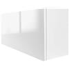 Milionmeblicom Mobilietto Pensile da Bagno Laura Salvaspazio Mobile da Parete Sospeso Armadietto Pieghevole con Apertura Telescopica Mobilietti con Ripiano, Bianco Opaco, 30 x 80 x 23 cm