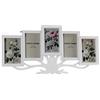 Gicos Porta Foto Cornice Multiplo 5 posti Decoro Albero Family Colore Bianco 54 * 2 * 28 cm MOG-766077