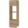 Vicco Mobile cucina microonde R-Line, Sonoma, 60 cm, per la libera combinazione all'interno di sistemi cucina modulari