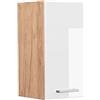 Vicco Pensile da cucina R-Line, Bianco lucido, 30 cm | 1 Anta · 1 Ripiano · Profondità - 31 cm · ✓ Liberamente combinabile · ✓ Spazio pratico