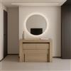 VE.CA.s.r.l. VE.CA - Tavolo Allungabile con 2 Panche, Made in Italy - Kit Karen Console Allungabile fino a 3 Metri, 14 Posti - Arredo Moderno da Sala da Pranzo, Salvaspazio (Olmo, KIT)