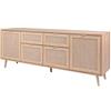 DEINE TANTE EMMA Calicosy Credenza a 4 ante 2 cassetti L180 cm - Stampa effetto rattan