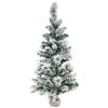 STI Albero di Natale Pinetto Innevato del Nord 90 cm Piccolo Molto Bello Realistico