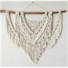 CBXSF Grande Appeso a Parete in macramè,90x85cm Legni Naturali Decoro Bohemien Arazzo macramè sopra la Testiera Artigianato d'Arte Nozze macramè