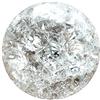 Generic Sfera di cristallo crepa di ghiaccio, in vetro di quarzo, sfera magica Feng Shui, ornamento decorativo artigianale Feng Shui (6 cm, trasparente)