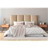 DHOME Testiera Imbottita in Similpelle Premium Antimacchia Design Modulare Verticale Autoadesiva Testata Letto Camera da Letto Imbottita (Champagne, 180cm, Altezza 135cm, x4)