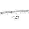 INTIRILIFE Appendiabiti in Acciaio Inox Modell E - 7 Gancio - Appendiabiti da Parete attaccapanni da Muro in 5 Diversi Modelli