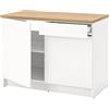 IKEA KNOXHULT Mobile base con ante e cassetto, 120 cm, bianco IKEA KNOXHULT Mobile base con ante e cassetto, 120 cm, bianco