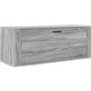 vidaXL Scarpiera a Muro Grigio Sonoma 100x35x38cm in Legno Multistrato
