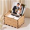 SosnSusn Carillon Legno Personalizzato Foto, Scatola Musicale con Foto e Melodia Digitale, Regalo Romantico per San Valentino, Natale, Coppie e Donne Lui, Lei, Mamma e Amica