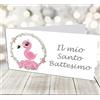 Giomel Bigliettini Battesimo Bomboniera Sacchetti Confetti Bimbo Celesti Sacchetti Confetti Elefantino Nascita Compleanno 50 pz 2,5x4,75 cm Chiuso (Rosa Battesimo)