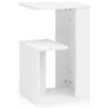 WOHNLING tavolino WL5.696 35x29,5x60 cm in Legno White Design Cantilever Sofa | Tavolino Moderno | Tavolino da caffè Quadrato | Divano Alto da Tavolo | Salotto Tavolo Stretto