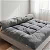 NexusGoods Materasso Da Pavimento Giapponese, 8cm Di Spessore, Portatile, Materasso Futon, Per Tatami Ospiti Dormitorio Domestico (Grigio,200x220cm)