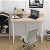 Chleby Scrivania per Computer,Scrivania Tavolo da Computer Studio Tavolo PC Computer con Staffa Schermo beige 80 * 40 * 75 cm