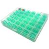 CKPSMS Marchio: #4123078-45 rocchetti verdi trasparenti adatti per Viking Husqvarna gruppo 5 6 7 e cucito bianco a casa (36 pezzi + scatola)