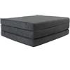 FORTISLINE - Materasso pieghevole 195 x 60 x 9 cm - 3 pezzi - Materasso per ospiti H2 - Pieghevole - Letto da campeggio - Lavabile - Pieghevole - Materasso da viaggio - Materasso in schiuma