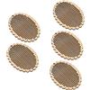 Operitacx 5 Pezzi Mini Tavoletta in Legno per Punto Croce Fai da Te Decorazioni con Foro per Appendere Materiale Sintetico Leggero E Resistente per Progetti di Ricamo Creativi