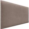 DHOME Testiera Imbottita Liscia in Tessuto Aqualine Altezza 70CM Spessore 4cm e 8cm per Parete Acustica Testiere Fonoassorbenti Letto Camera da Letto (Tessuto Terra, 95cm, Spessore 8cm)