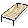 Bed Store SISTEMI RIPOSO Rete 80X190 H35 Cm Per Letto Singolo A Doghe In Legno Curvato Misura Singola Standard Ortopedica Con 4 Piedi Altezza 30Cm Con Tappi