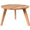 Generic Malmo - Tavolino rotondo in legno, 50 x 50 x 35 cm, colore: Naturale