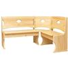 k koma Panca angolare mobili da cucina pino laccato LEGNO MASSELLO NUOVO (100 x 140 cm)