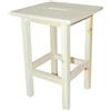 LoviStore Sgabello Alto in Legno di Pino, Seduta, Panchetto, Sedia senza schienale da Bar, Cucina, Ufficio, Tavolino d'Appoggio, Stile Rustico e Solido, Pino Essiccato per Arredare Casa cm30x30xh45