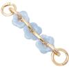 DSFIHJO Catena di Estensione della Borsa 2 Pezzi a Forma di Fiore da Appendere, Borsa a Catena Ricambio, Tracolla a, con Frizione, a, Accessori for a per la Borsa(Light Blue)