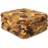 Casatessile Cuscini Sedia sfoderabili con Alette Eldorado Cuscini Cucina in Cotone,cm 38x38 Imbottitura Alta 3,50 - Marrone, Set 4 PCS