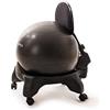 KIKKA ACTIVE CHAIR PLUS - Sedia Ergonomica con Pallone Gonfiabile e Schienale Regolabile (Nera)
